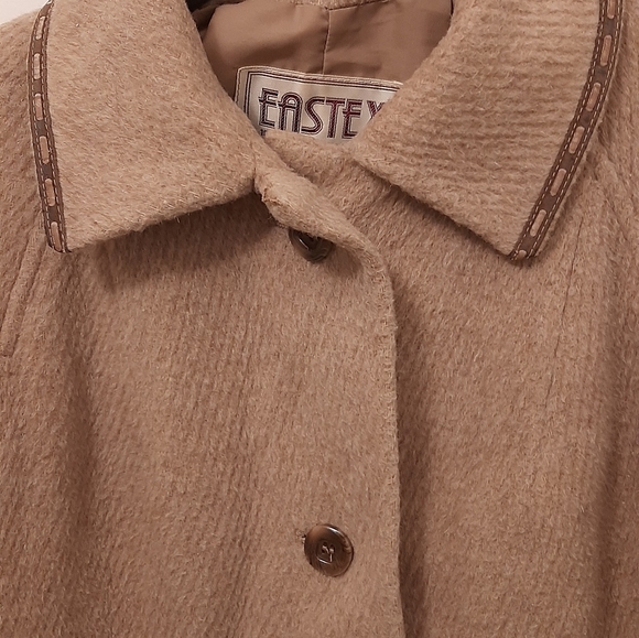 EASTEX LADIES VINTAGE COAT.SZ::#10 MADE IN ENGLAND.50% LLAMA.30%WOOL.20%NYLON.DR - Picture 2 of 8